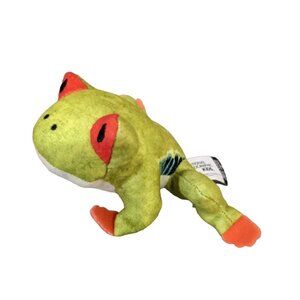 National Geographic Kids red eyed tree frog plush stuffed animal  3 in  green re